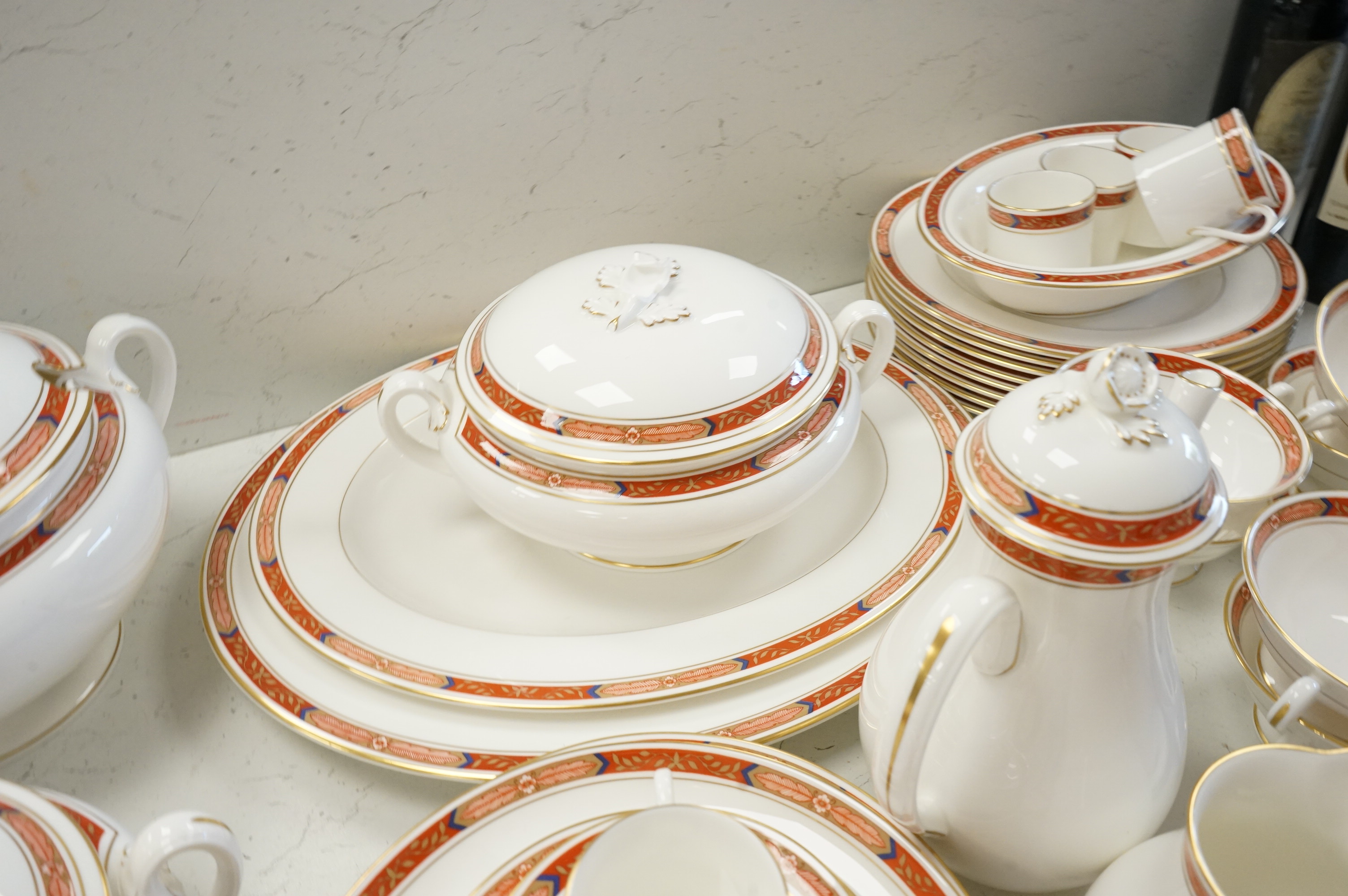 A Royal Worcester Beaufort dinner service